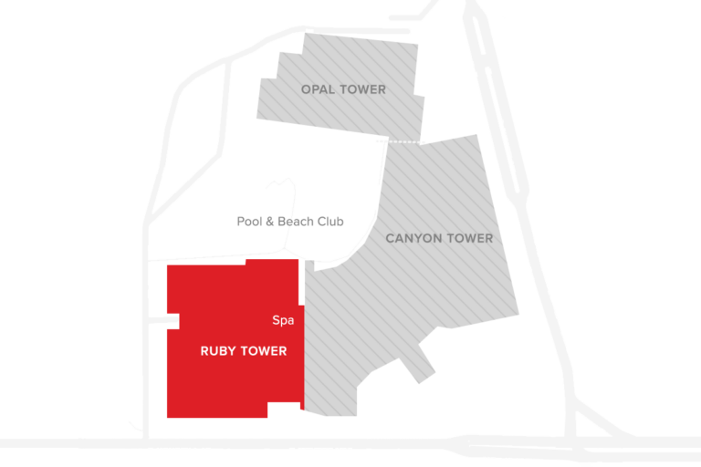 Rubyvale Hotel Map Ruby Tower - Virgin Hotels Las Vegas